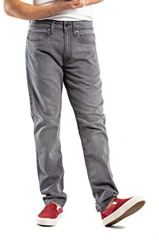 Reell Nova 2 Grey 33/34 Hose für Männer, Herrenjeans, Tapered Fit
