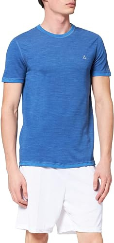 Schöffel Herren Merino Sport Shirt 1/2 Arm M, temperaturregulierendes Unterhemd, atmungsaktives Funktionsunterwäsche-Shirt in Wollqualität, Imperial b, XXL