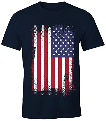 MoonWorks Herren T-Shirt - Amerika Flagge USA Flag United States of America - Comfort Fit