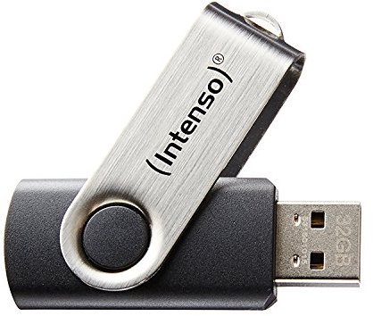 Intenso Basic Line 64 GB USB-Stick USB 2.0 silber/schwarz