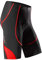 Santic Radlerhose Herren Kurz mit Sitzpolster Radhose Herren Kurz Fahrradhose Herren Gepolstert Radshorts Herren mit Polster Rot EU XL