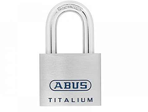Abus 96TI/50 KA 7566 titanio candado (grillete abierto mecánicos, 50 mm (Pack de 6)
