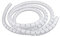 2m PE Kabel Ordentlich Draht Speicherkabel Veranstalter Spirale Reißverschluss Wrap - Weiß , 10mm