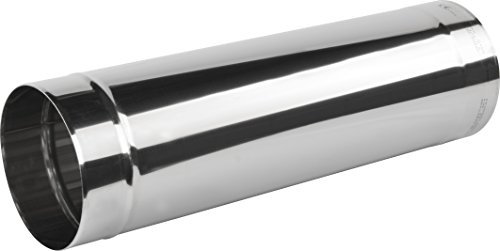 Stainless Steel Chimney Flue Liner/Length - 0.5 meter/Rigid Pipe Ducting Tube (120mm)