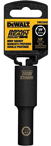 DEWALT DW22942 1-Inch Impact Ready Deep Socket for 1/2-Inch Drive,Black