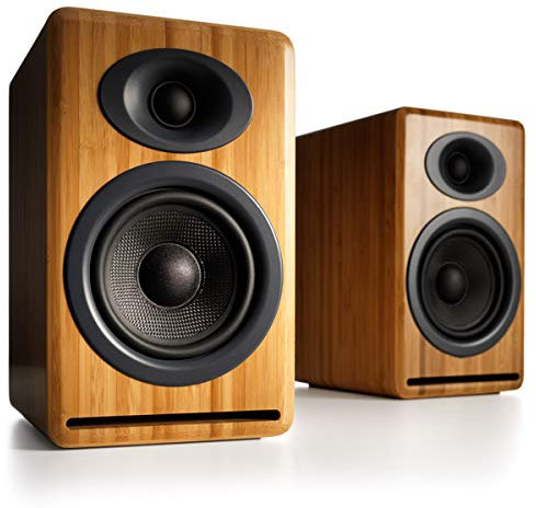 Audioengine P4 Passive Bookshelf Speakers – Compact Home Stereo Speakers