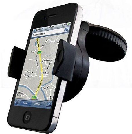Active Pro - Compact Car Holder / Mount for Mobile Phones, MP3 / MP4 Player and Sat Navs - Works with Apple iPhone, HTC, Samsung Galaxy etc. Mobile Phones - 360 Degree Rotation - Pocket Size - AAA Products®