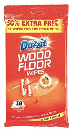 DUZZIT LAMINATE AND WOOD FLOOR WIPES PACK OF 12