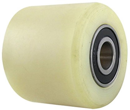 80 mm Durchmesser 70 mm Länge Nylon Rad Beige für Hubwagen de