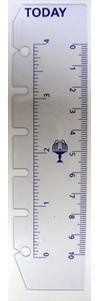 Collins Pocket Size Organiser Clear Ruler/Today Page Marker (Pack of 2)