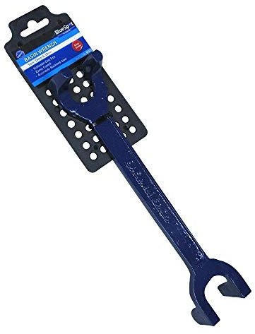 Blue Spot Tools 06326 Bluespot Fixed Claw Basin Wrench, 13 and 19mm, Blue