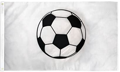 AZ FLAG - Flagge Fußball - 150x90 cm - Fussball Fahne 100% Polyester mit Messing-Ösen - 110g