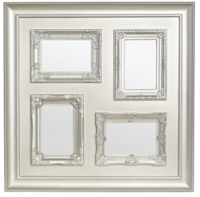 Premier Housewares Vintage Multi-Photo Frame for 4 Photos, Gold