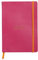 Rhodia 117462C Notizheft Rhodiarama mit weichem Umschlag, dot grid, 80 Blatt, 90 g elfenbeinfarbenes Papier, A5 148 x 210 mm, Lesezeichen, Innentasche,1 Stück,himbeer