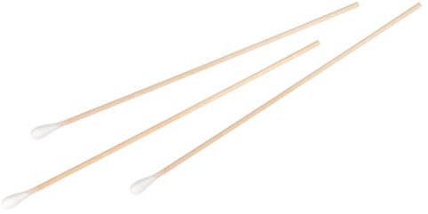 neoLab Wattestäbchen mit Holzstiel, 4mm-5.5mm Kopf, 150mm Länge, 100 Stück