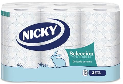 Nicky équipe papier toilette jumbo – 12 rouleaux