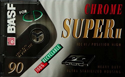 BASF Chrome Super II 90 Minuten Audio Kassette