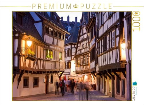CALVENDO Puzzle Weinstuben in den Gassen von La Petite France | 1000 Teile Lege-Größe 64 x 48 cm Foto-Puzzle für glückliche Stunden