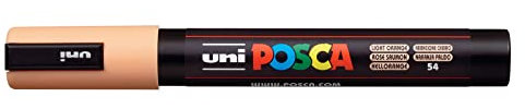 POSCA 182529 - POSCA Marker PC-5M, mit mittelfeiner Rundspitze, lachsrosa, 1 Stück
