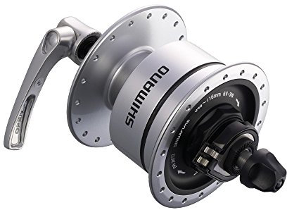 SHIMANO VR-NABENDYNAMO 36 LOCH 6V 3,0W (08) M. SM-DH10 QR SILBER SPORT-NABENDYNAMO DH-3N72 ART-NR. E-DH3N72ASG