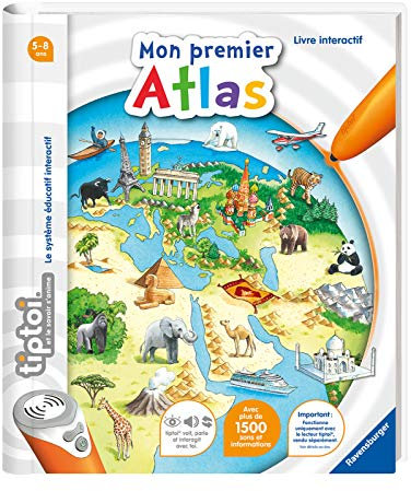 Ravensburger- tiptoi®- Livre interactif- Mon premier Atlas- A partir de 4 ans- 00 628