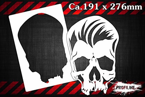 Herterich Products Airbrush Totenkopf Schädel Schablone Skull Stencil