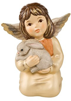 Goebel, Porzellan-Engel, Ich Kuschel Mich an Dich, 7 cm x 5,5 cm x 9 cm, 41556071, Champagner