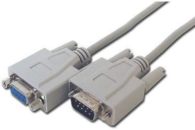 Cable-Core DB9 Pin Female - Male RS232 Serial Lead Extension Cable 10m