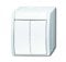 Busch-Jaeger 2601/5 W-54 Wippschalter Serienschaltung (Thermoplast) Alpinweiß ocean® (IP 44) 2CKA001085A1621