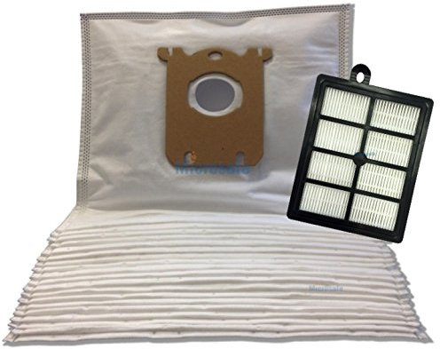 Vorteils-Set für AEG SilentPerformer ÖKO ASP7130, 20 Staubsaugerbeutel + 1 HEPA Filter - Alternativ zu AEG AUSK9, S-bag 201M, AFS1W