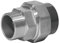 Union PVC pression fer-pvc droit M/visser F/coller 33x42 40 fonte galvavec pvc