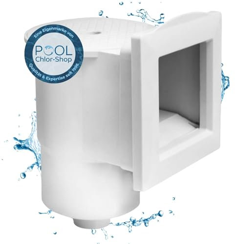 Duraol Skimmer encastrable pour Piscine I Kit Skimmer de Haute qualité pour piscines enterrées et Hors-Sol I Skimmer encastrable en ABS I pour piscines en Acier à parois Rondes ou ovales