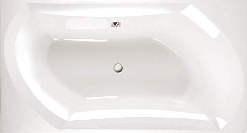 DUO Badewanne SALSA 190x100x47cm, Acryl in weiß mit Wannenfüßen
