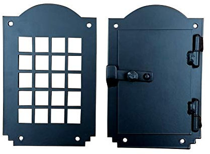Speakeasy Türspion, Türspion, rustikale Hardware, gewölbter Stil, schwarz