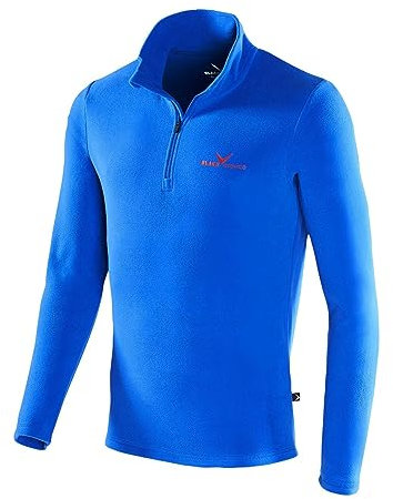 Black Crevice Herren Fleece Skirolli, blau/rot, L