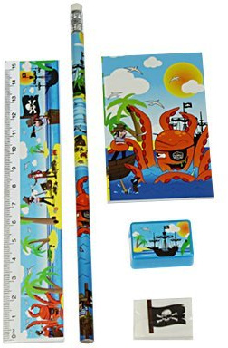 HENBRANDT Pirate Stationery Set (5-Piece)