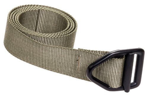 Bison Designs Leichter Gürtel mit schwarzer Schnalle, 38 mm breit