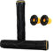 Ethic DTC Stunt-Scooter BMX Dirt Griffe flangeless Soft Lang + Fantic26 Sticker (Schwarz)