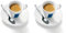 Lavazza Espresso Porcelain Cups White Twin Pack 75cl