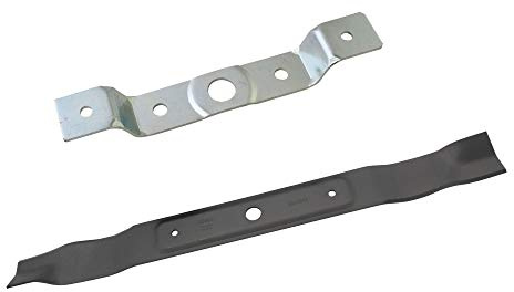 SECURA Support de lame + lame mulching compatible avec Brill 63/6,5 Rider Junior Tracteur de pelouse
