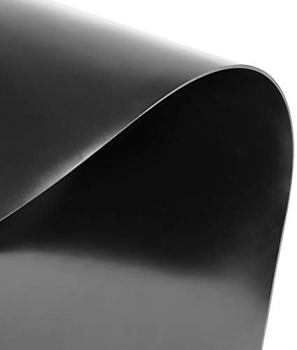 4m² Gummiplatte aus EPDM/SBR - 2 mm Stärke - 1,20 m x 3,33 m - Schwarzes SBR-Gummi - Glatte Vollgummi Matte - isolierend und dämpfend - ozon- und witterungsbeständig