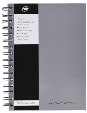 pukka pads WRULA5 - Pukka Pad A5 Wirebound 160 Page Silver WRULA5 (PK5) - (PK5)