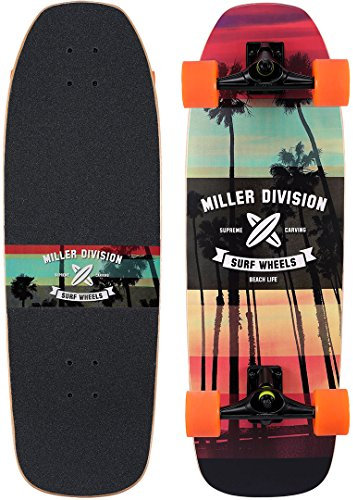 Miller Skateboards Unisex – Erwachsene Kirra Surfskate, Braun, 31,5 EU