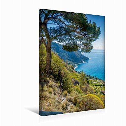 Premium Textil-Leinwand 30 x 45 cm Hoch-Format CÔTE DAZUR Baie d'Eze | Wandbild, HD-Bild auf Keilrahmen, Fertigbild auf hochwertigem Vlies, Leinwanddruck von Melanie Viola
