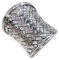 Fly Style Breiter Damen Ring aus 925 Sterling Silber - Geflochten Antik Vintage Design - Exklusive Ringe - Frauen Schmuck, Ring Grösse:18.1 mm