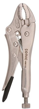 SONIC 4382125 Sicherungszange mit gebogener Backe, 125 mmL