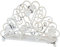 PURITA Serviettenhalter Servietten Halter Antik weiss patiniert 81004