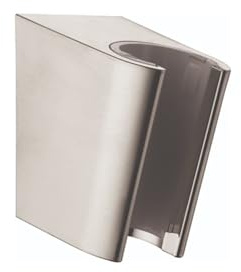 hansgrohe Easy Install Handheld Shower Head HolderModern in Brushed Nickel, 28331820