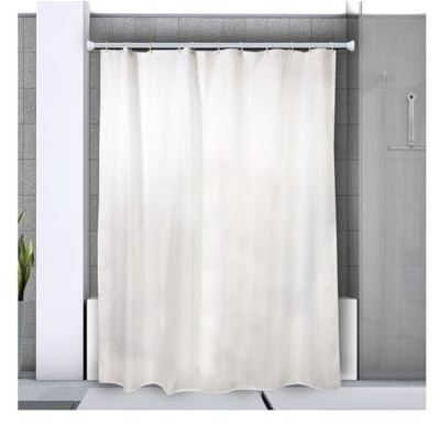 Spirella Teleskop Duschstange Duschvorhangstange, Teleskopstange Magic Verstellbereich 125-220 cm, Ø21mm, Edelstahl - zum kleben oder bohren