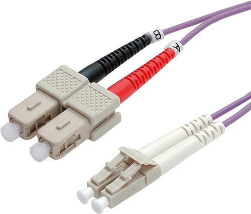 ROLINE LWL-Kabel 50/125µm OM4, LC/SC, violett, 3 m